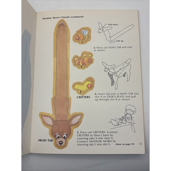 Scholastic Herself the Elf action toys punch out toy 1984 NOS Vintage Unused - Picture 7 of 16